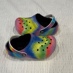 Crocs Colorful Kids Tie Dye Clogs